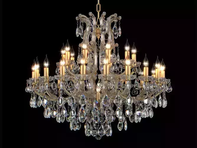 775313  Champa Osgona Chandelier 3D model