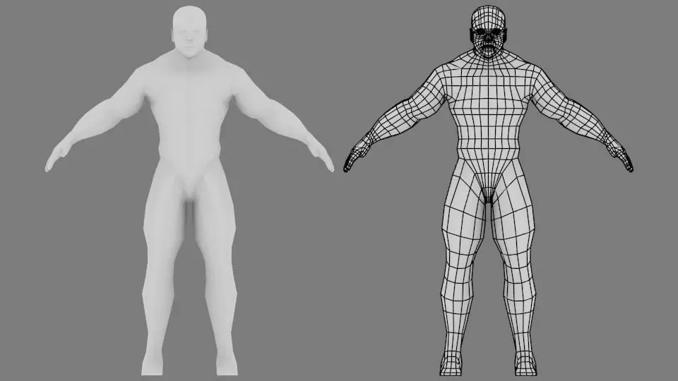 Low poly Man Low poly Male free Free low-poly 3D model_0