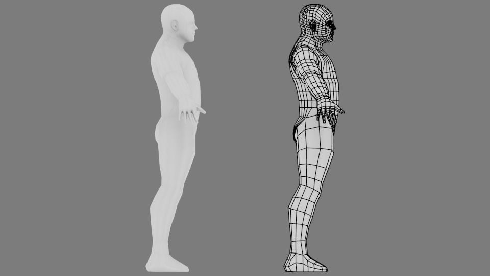 Low poly Man Low poly Male free Free low-poly 3D model_1