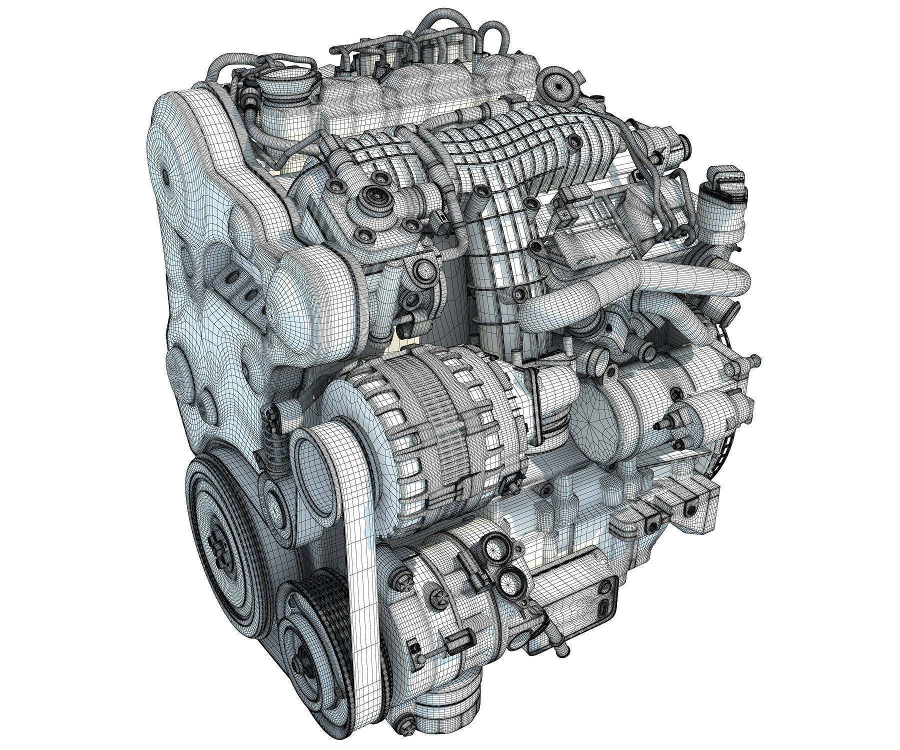 3D Engine Models - Car 3D model_15