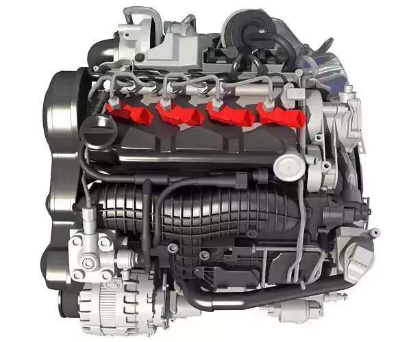3D Engine Models - Car 3D model