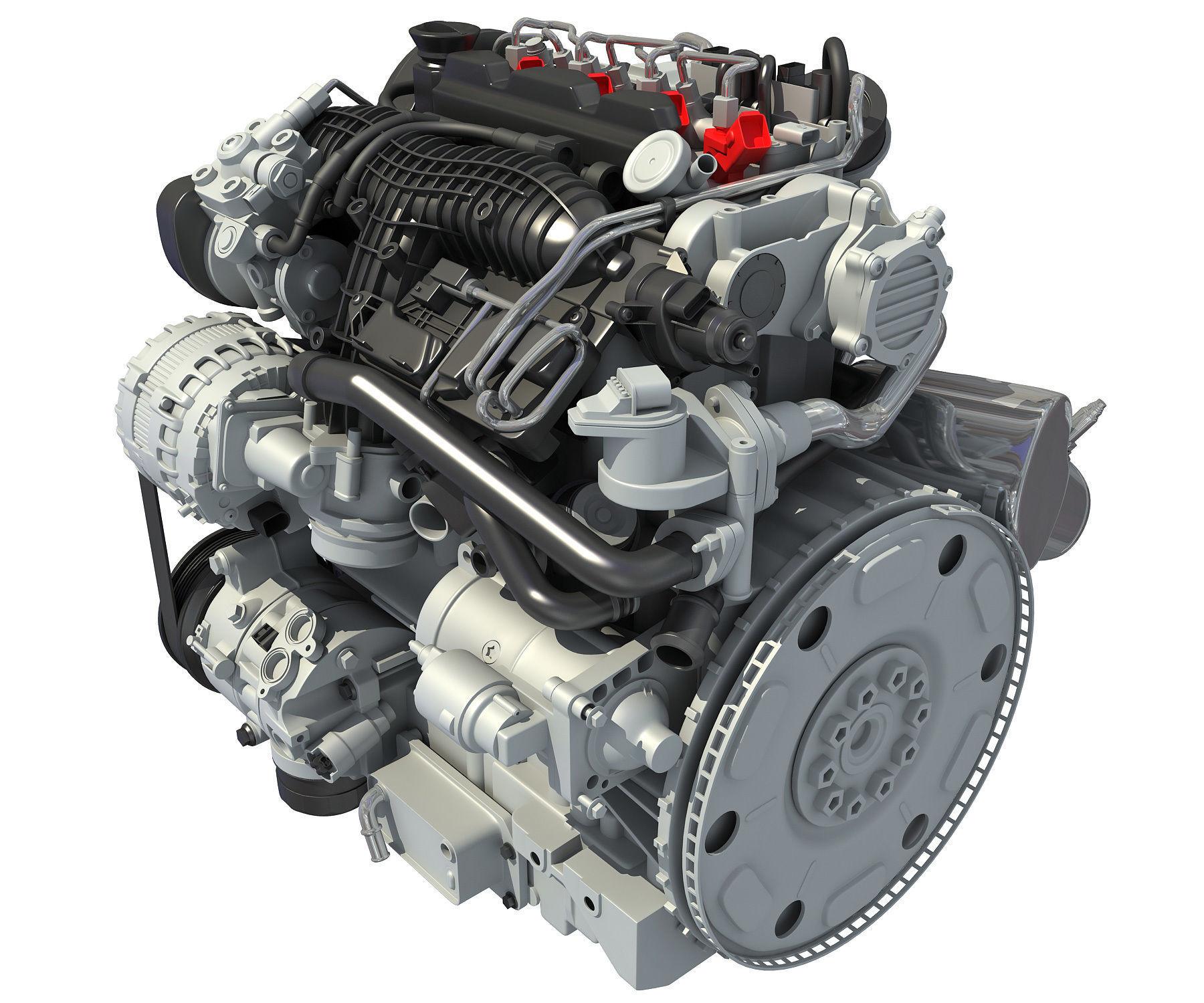 3D Engine Models - Car 3D model_6