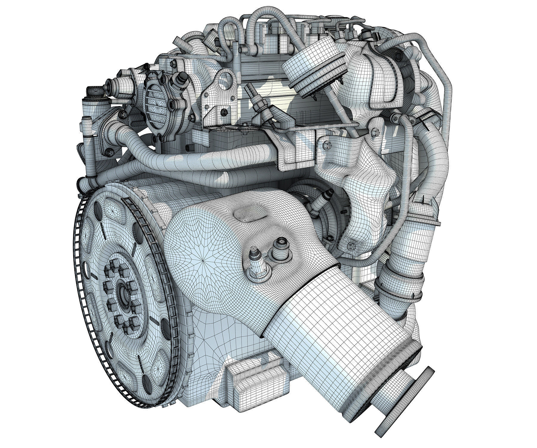 3D Engine Models - Car 3D model_16