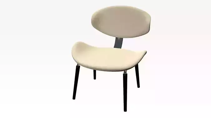 Chair 3D model with legs