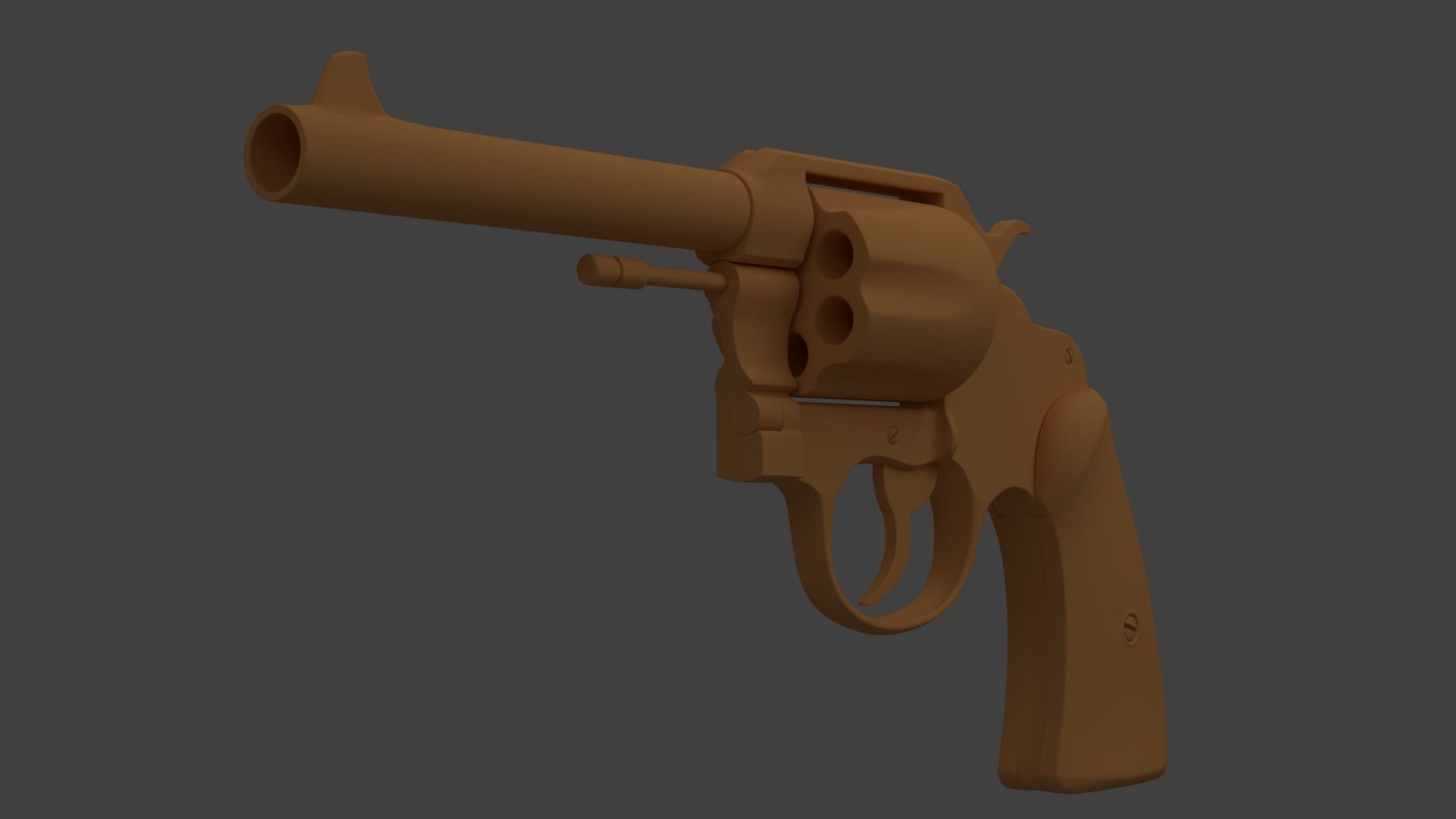 Colt 1917 Low-poly 3D model_4