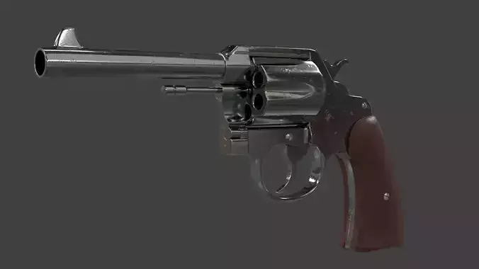 Colt 1917 Low-poly 3D model