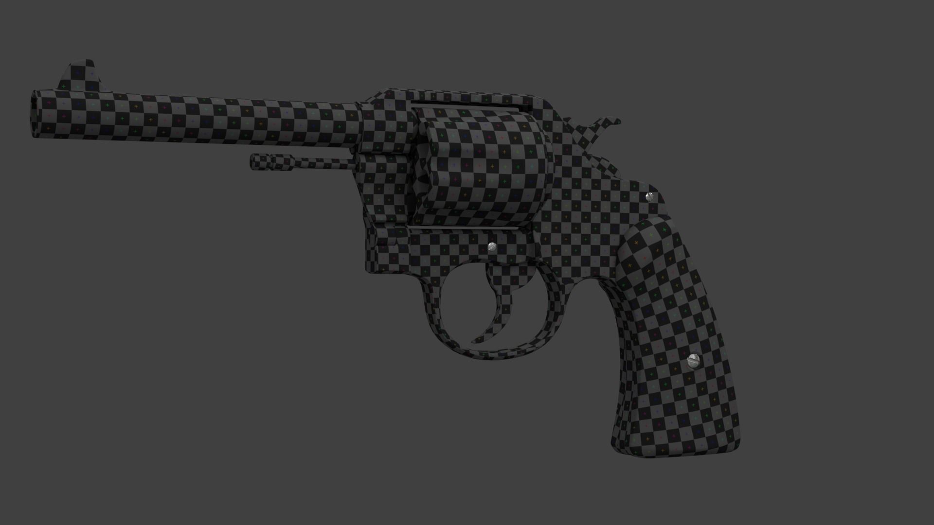 Colt 1917 Low-poly 3D model_5