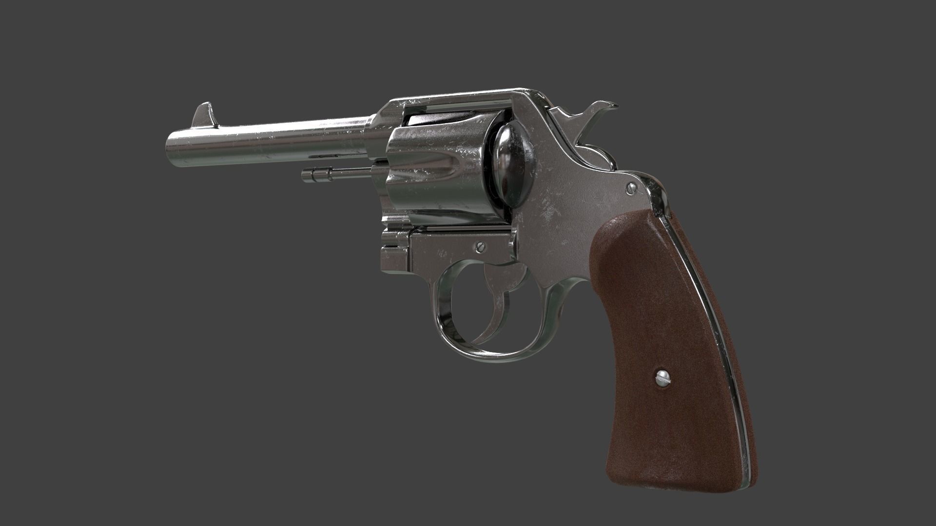 Colt 1917 Low-poly 3D model_1