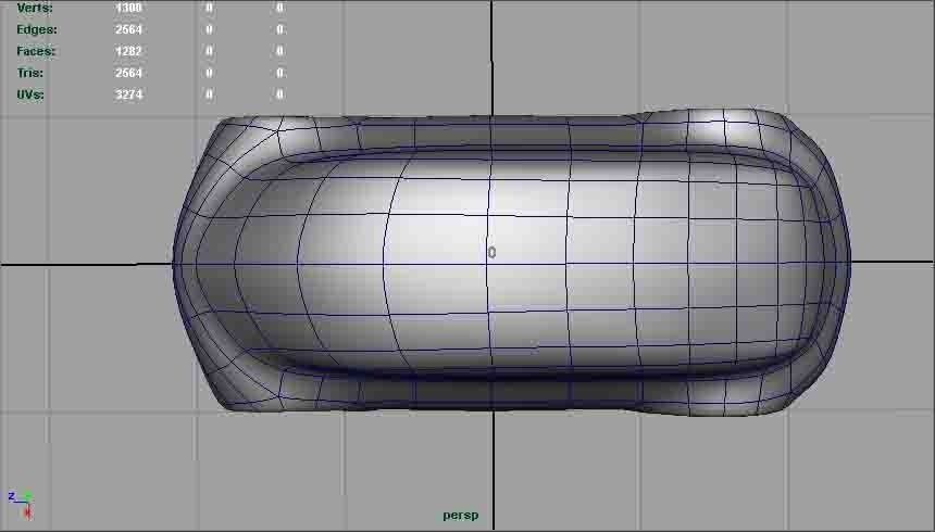 Car Concept Body Mercedes and Google AAA Low-poly 3D model_7