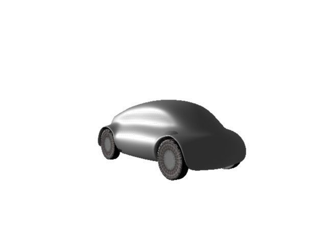 Car Concept Body Mercedes and Google AAA Low-poly 3D model_0