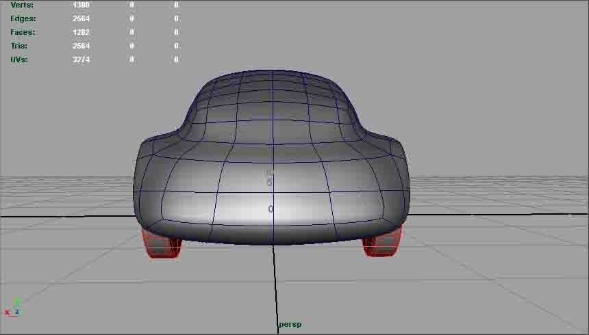 Car Concept Body Mercedes and Google AAA Low-poly 3D model_2