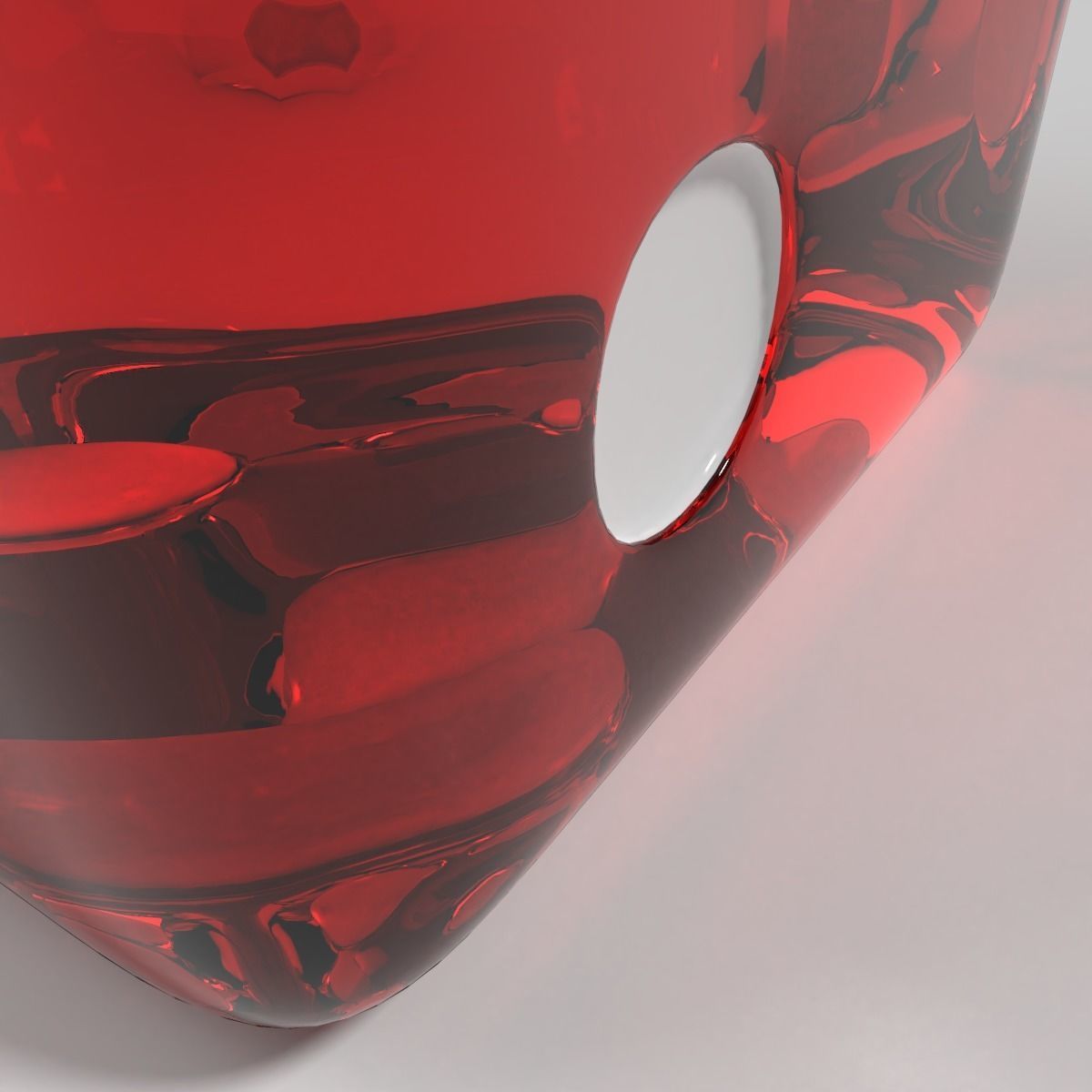 Glass Dice Low-poly 3D model_10