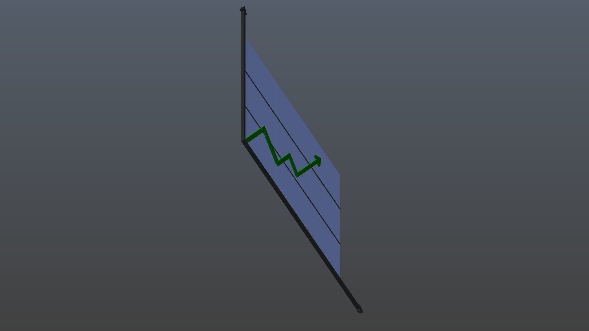 Low poly growth pattern Low-poly 3D model_3