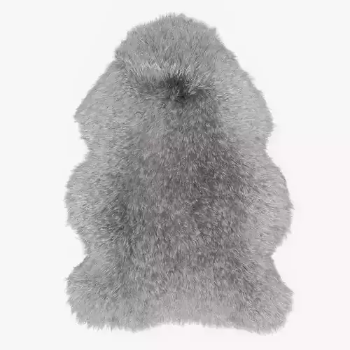 Sheepskin Rug -01 3D model