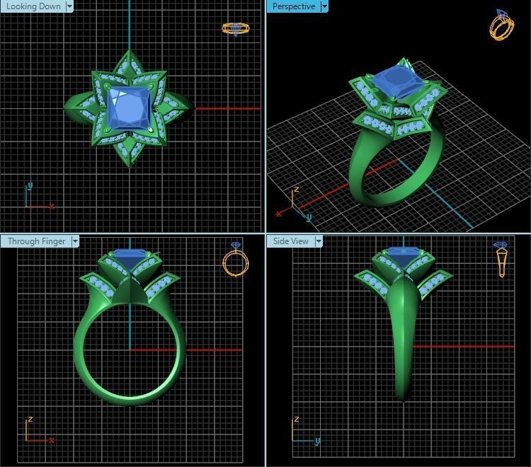 Ring T00936 3D print model_2