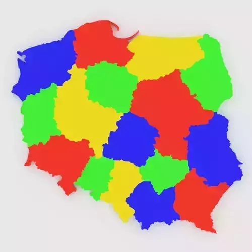 Map of Poland