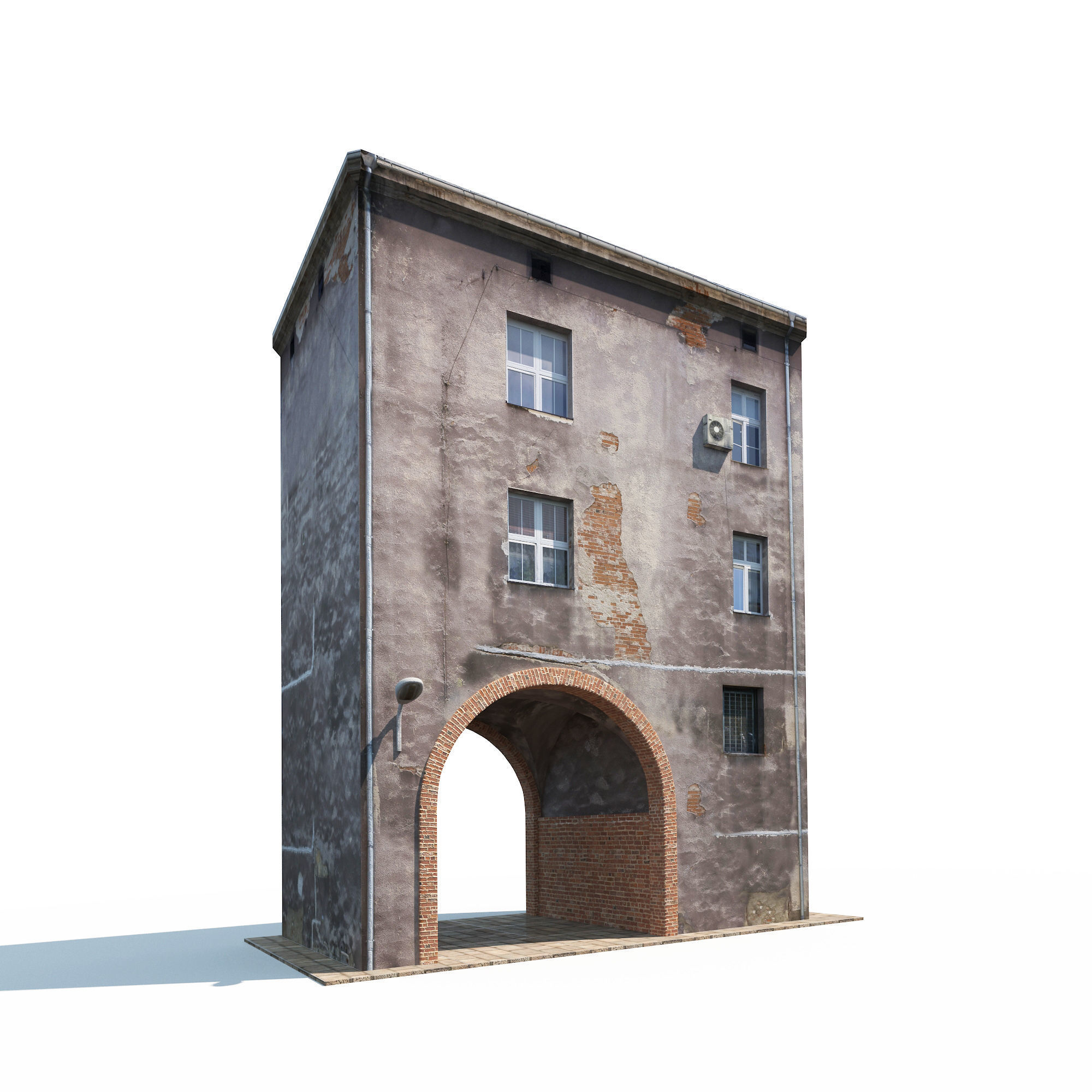 Apartment Buildings BUNDLE Low Poly Low-poly 3D model_4