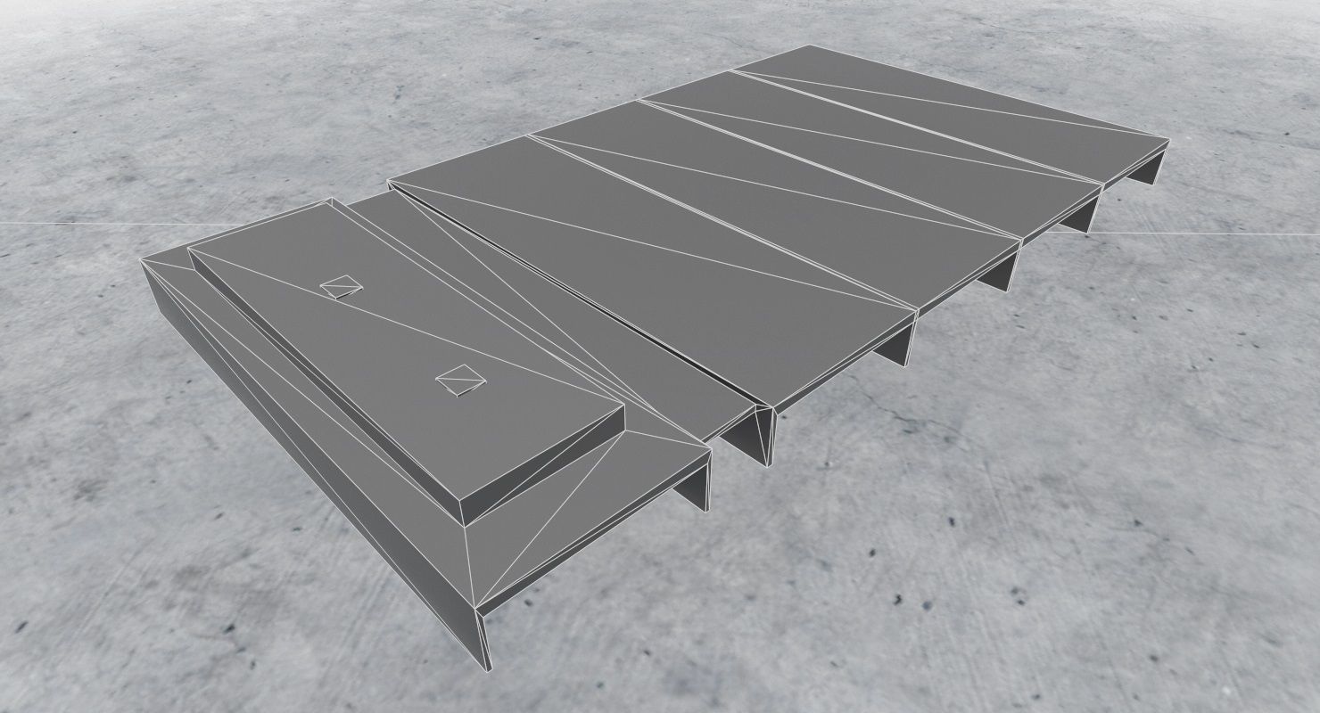 EDDB Hangar 10 Low-poly 3D model_10
