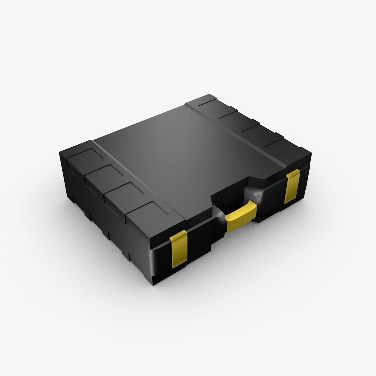 Plastic Briefcase 3D model_2