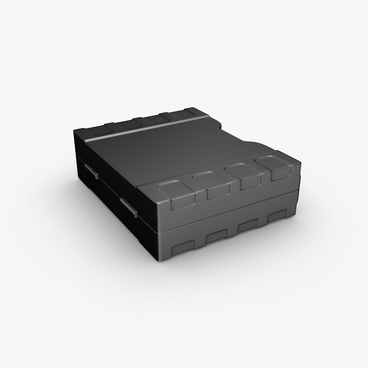 Plastic Briefcase 3D model_6