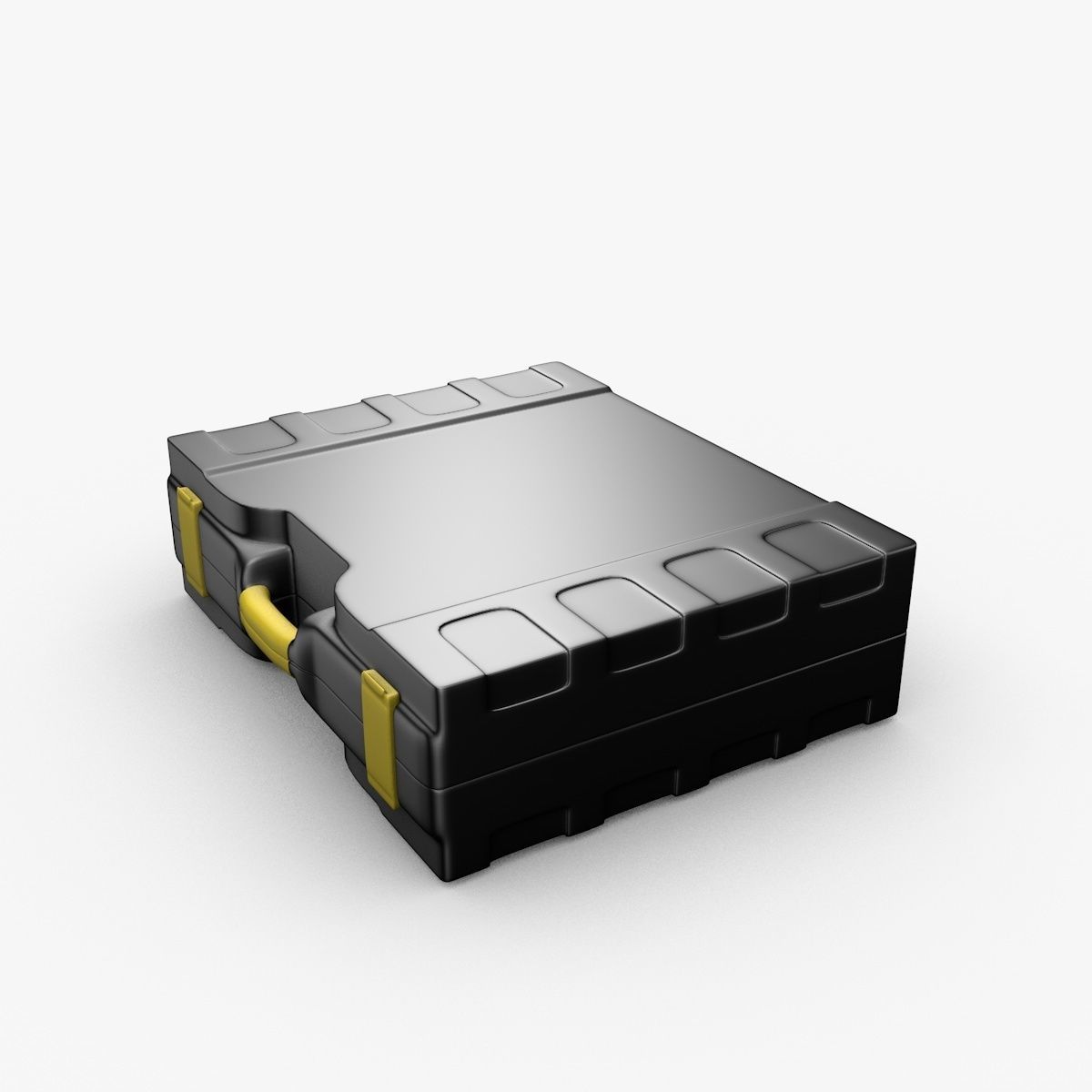 Plastic Briefcase 3D model_8