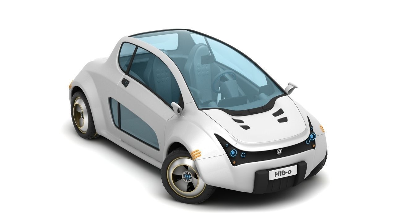 Hib-o electric car 3D model_5
