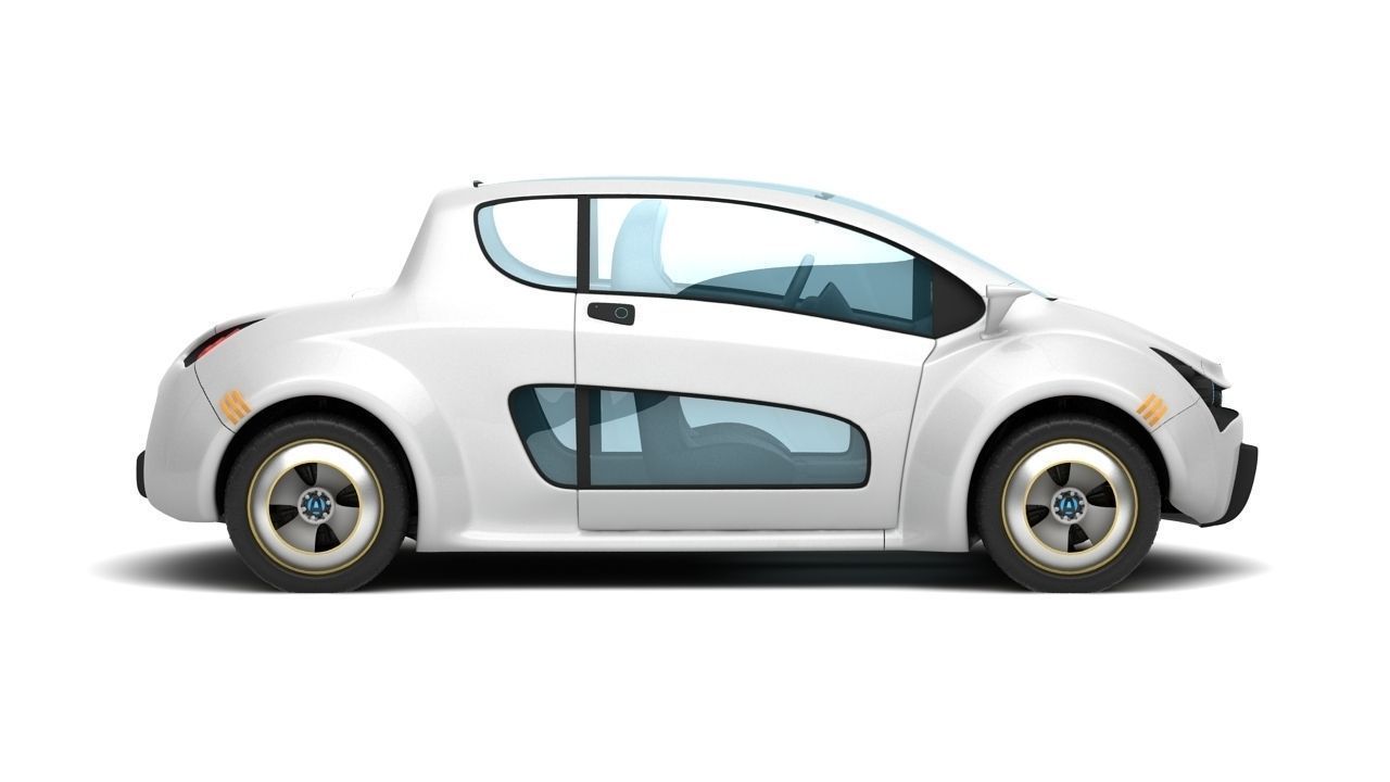 Hib-o electric car 3D model_2