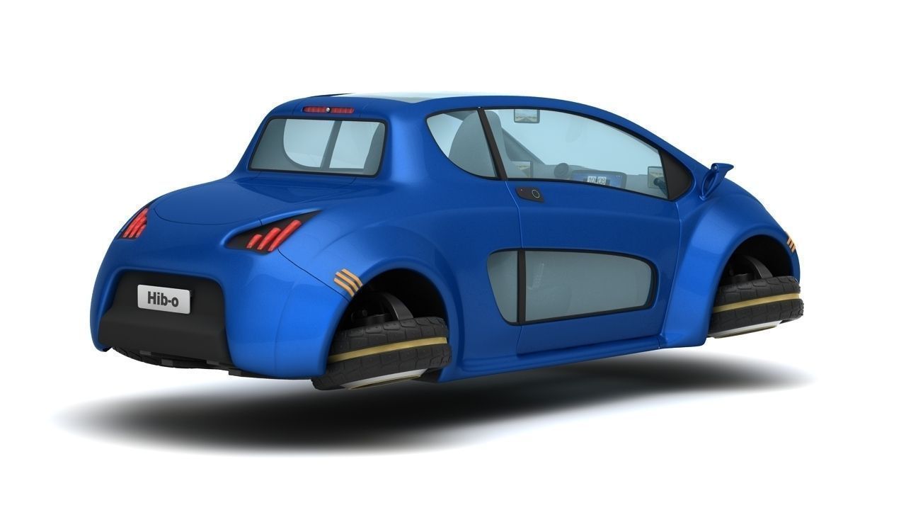 Hib-o electric car 3D model_9