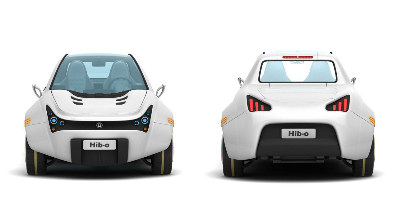 Hib-o electric car 3D model_4