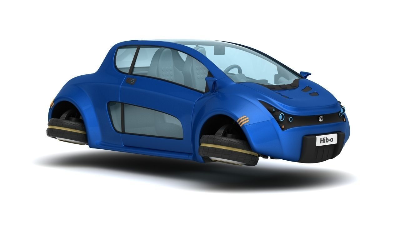 Hib-o electric car 3D model_8