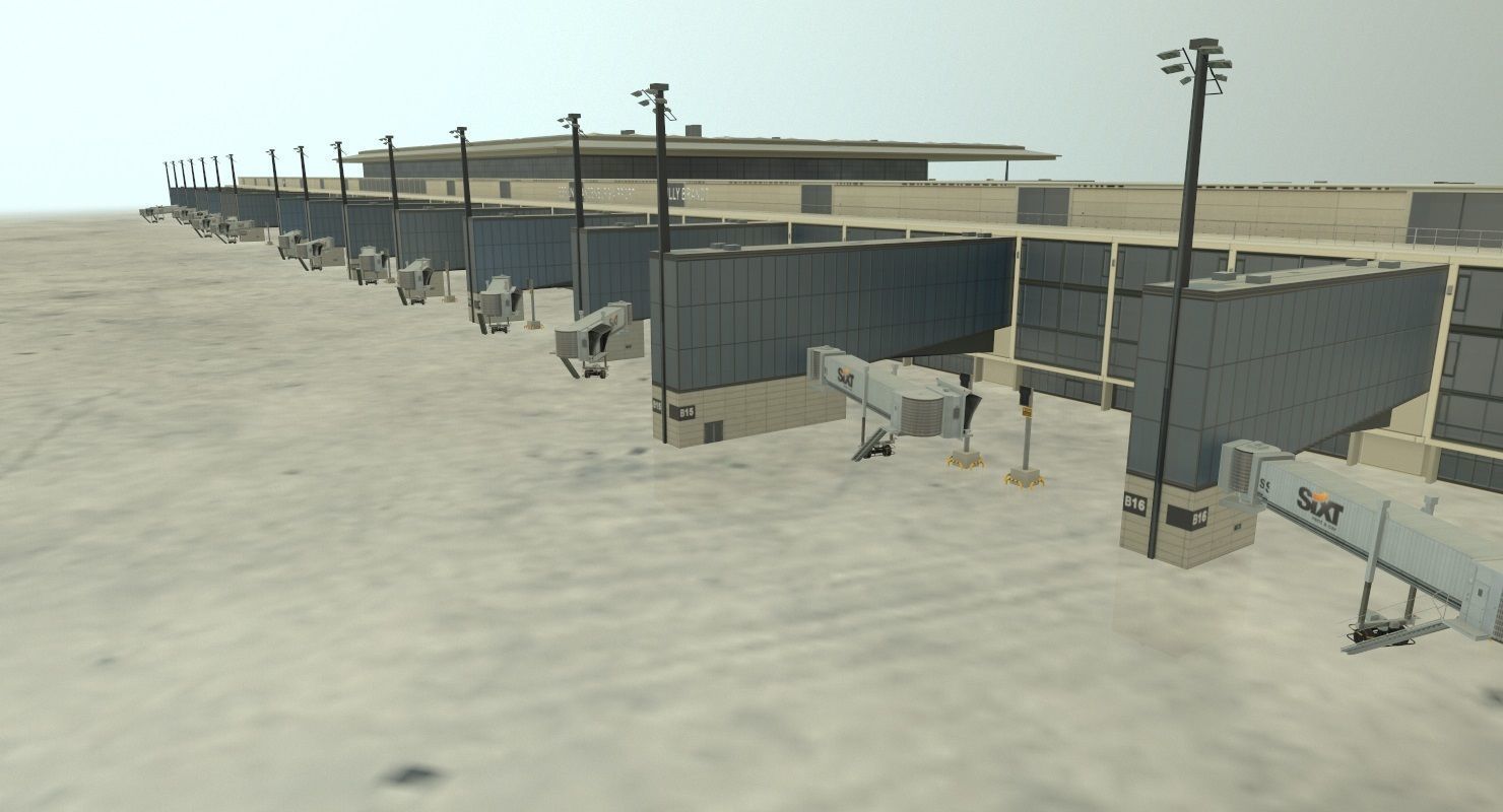 EDDB New Terminal Low-poly 3D model_6