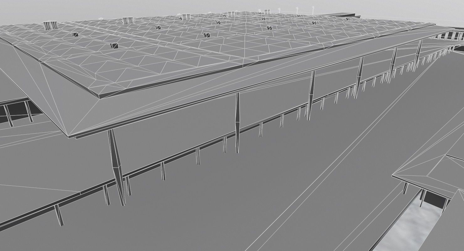 EDDB New Terminal Low-poly 3D model_19