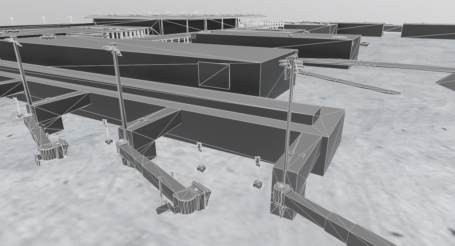 EDDB New Terminal Low-poly 3D model_17