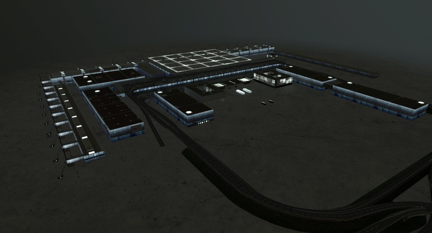 EDDB New Terminal Low-poly 3D model_13