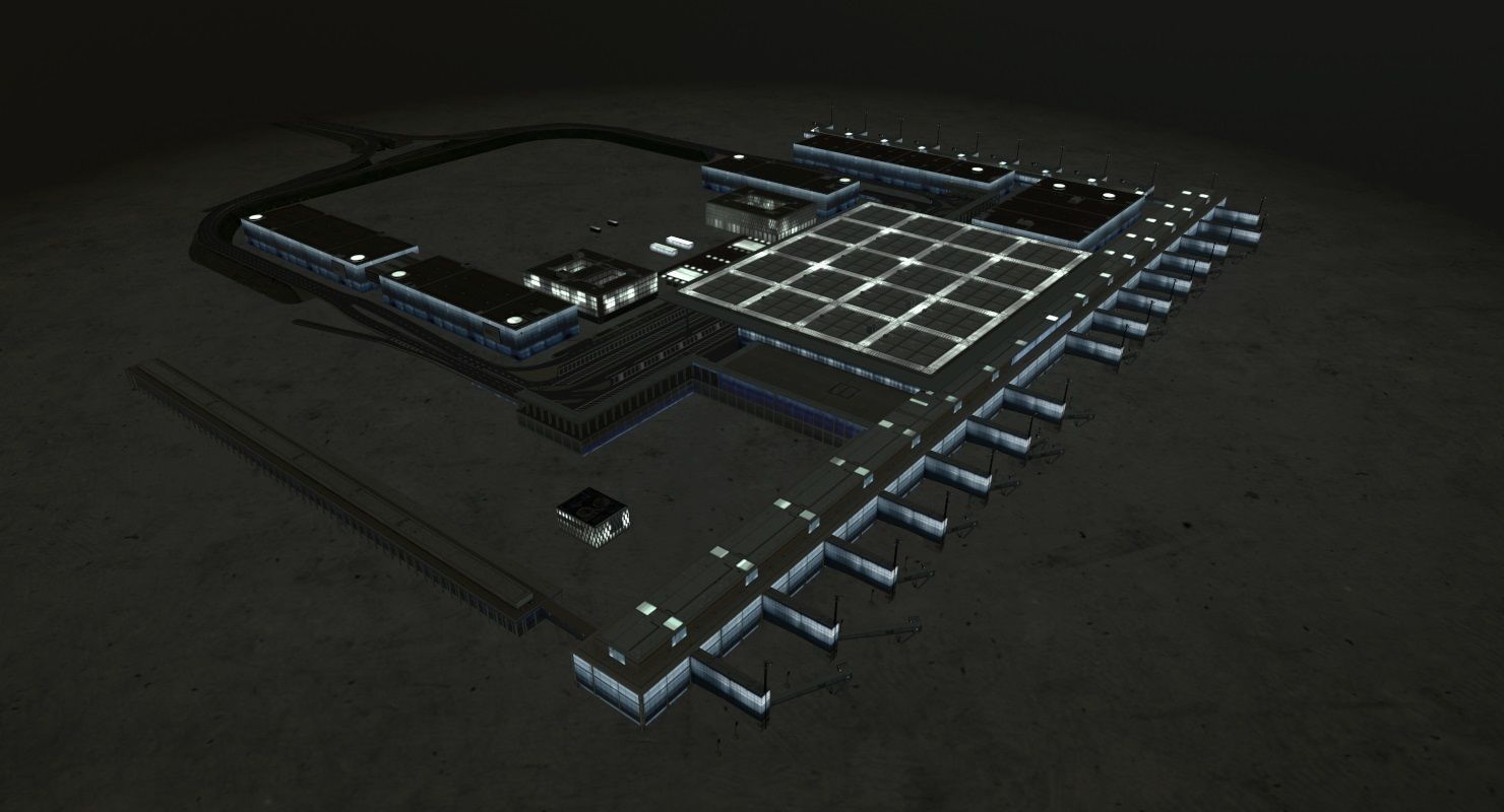 EDDB New Terminal Low-poly 3D model_12