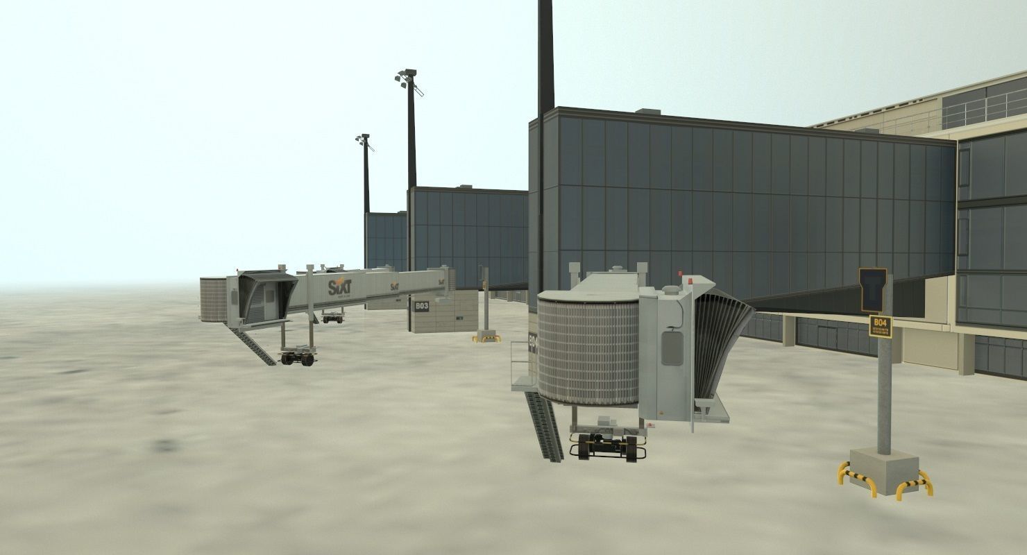 EDDB New Terminal Low-poly 3D model_4