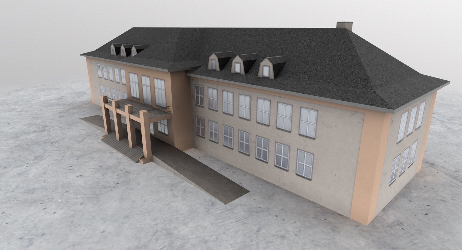 EDDB Old Terminal Low-poly 3D model_3