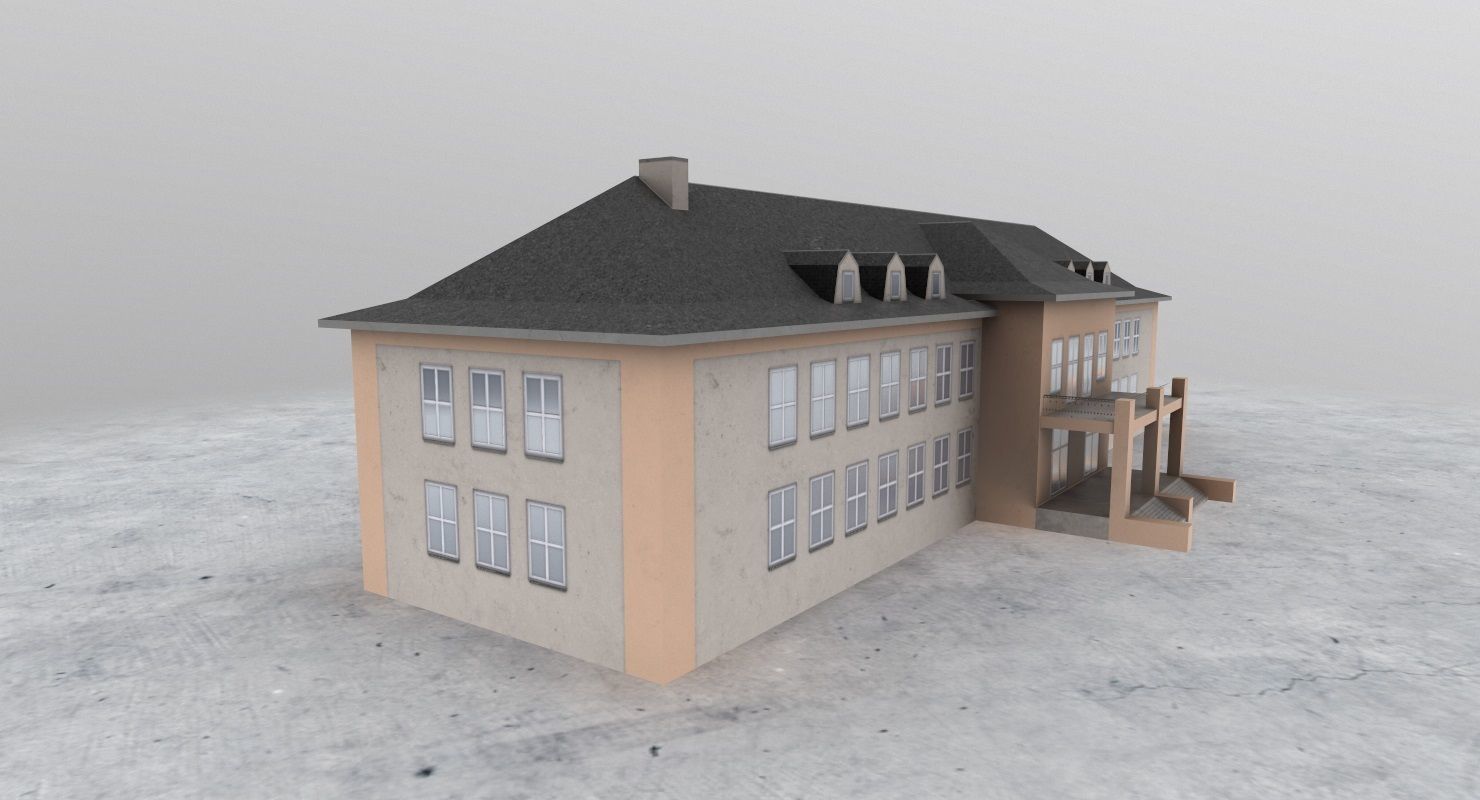 EDDB Old Terminal Low-poly 3D model_4