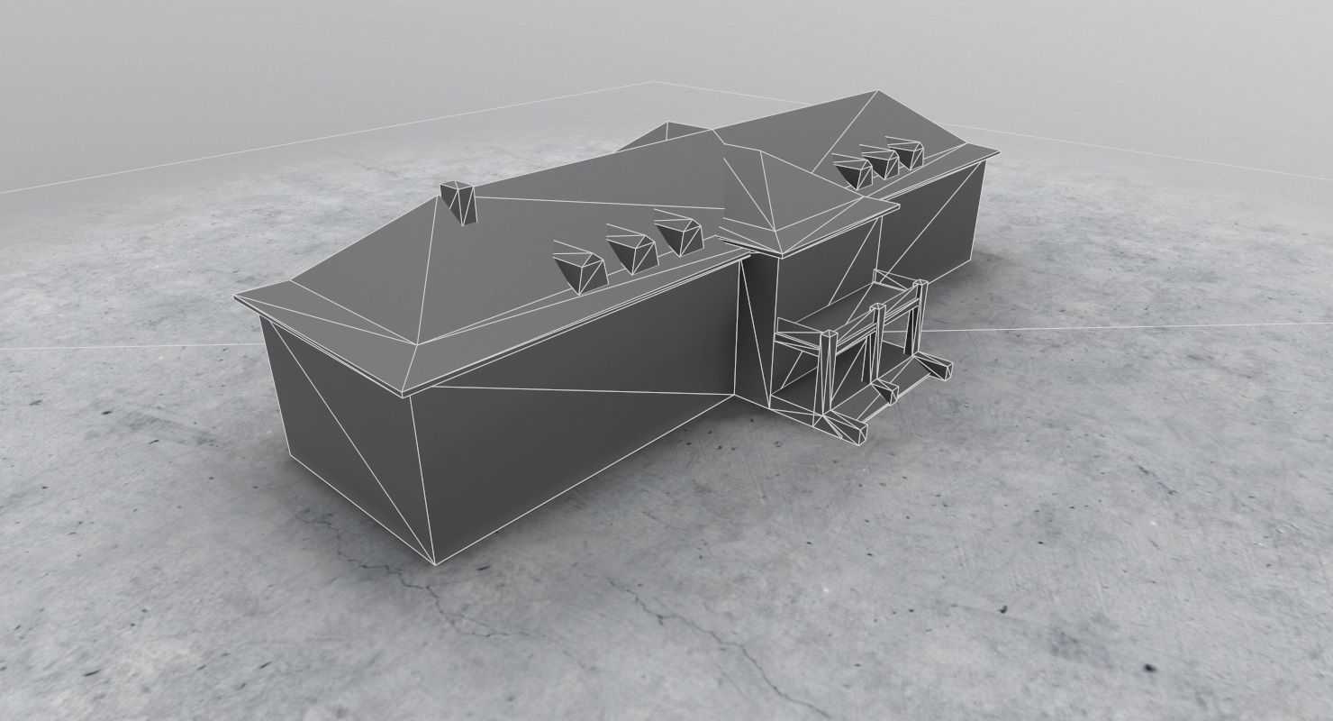 EDDB Old Terminal Low-poly 3D model_8