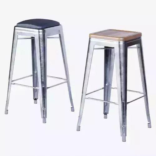 Xavier Pauchard Tolix Stools 3D model