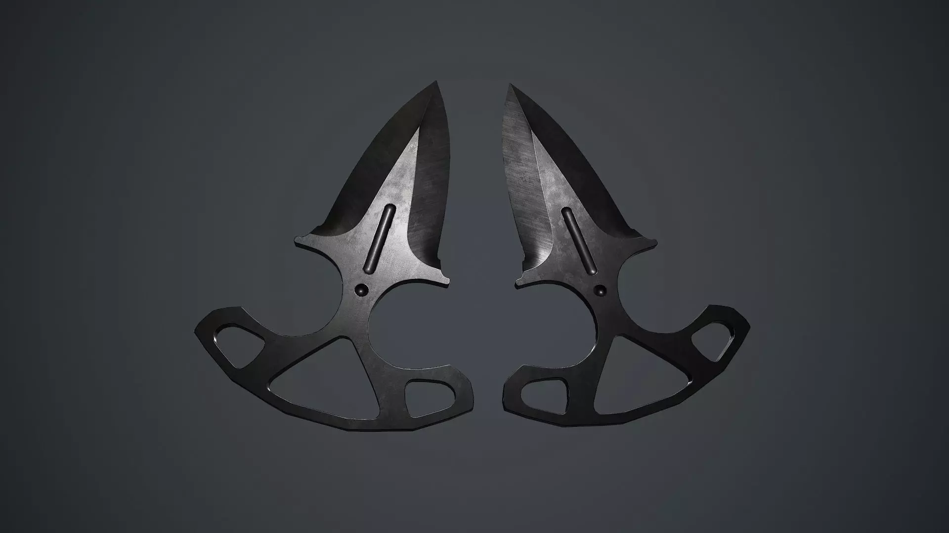 Shadow Dagger PBR Game Ready Low-poly 3D model