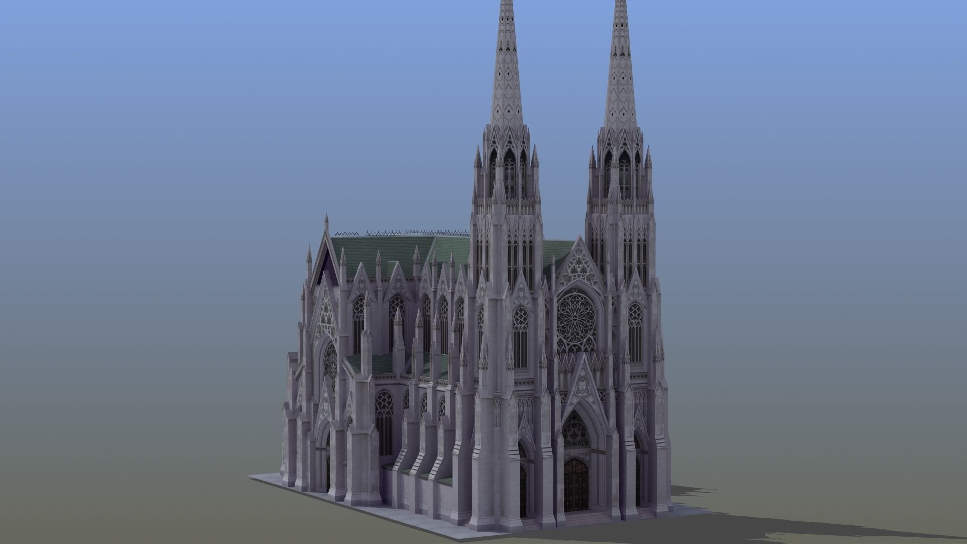 Saint Patricks Cathedral NY 3D model_11