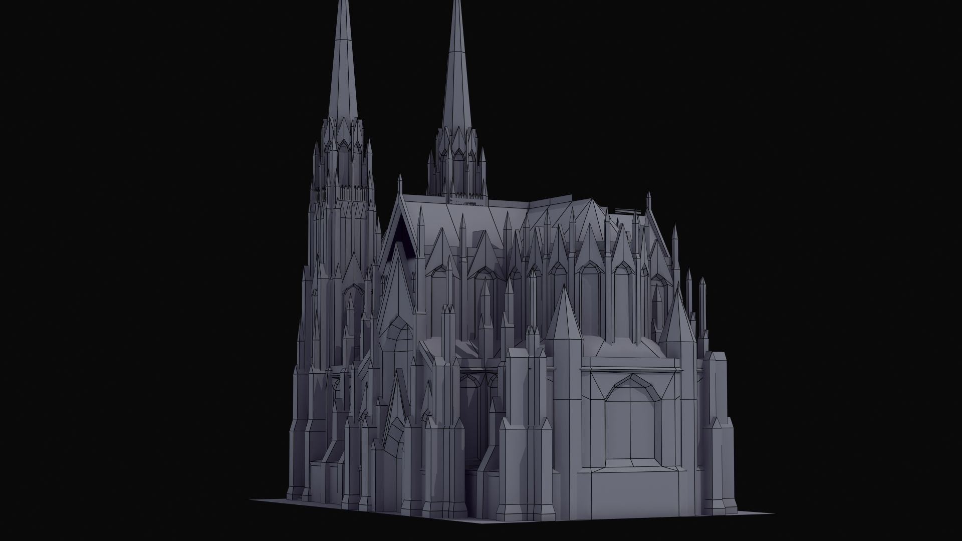 Saint Patricks Cathedral NY 3D model_36