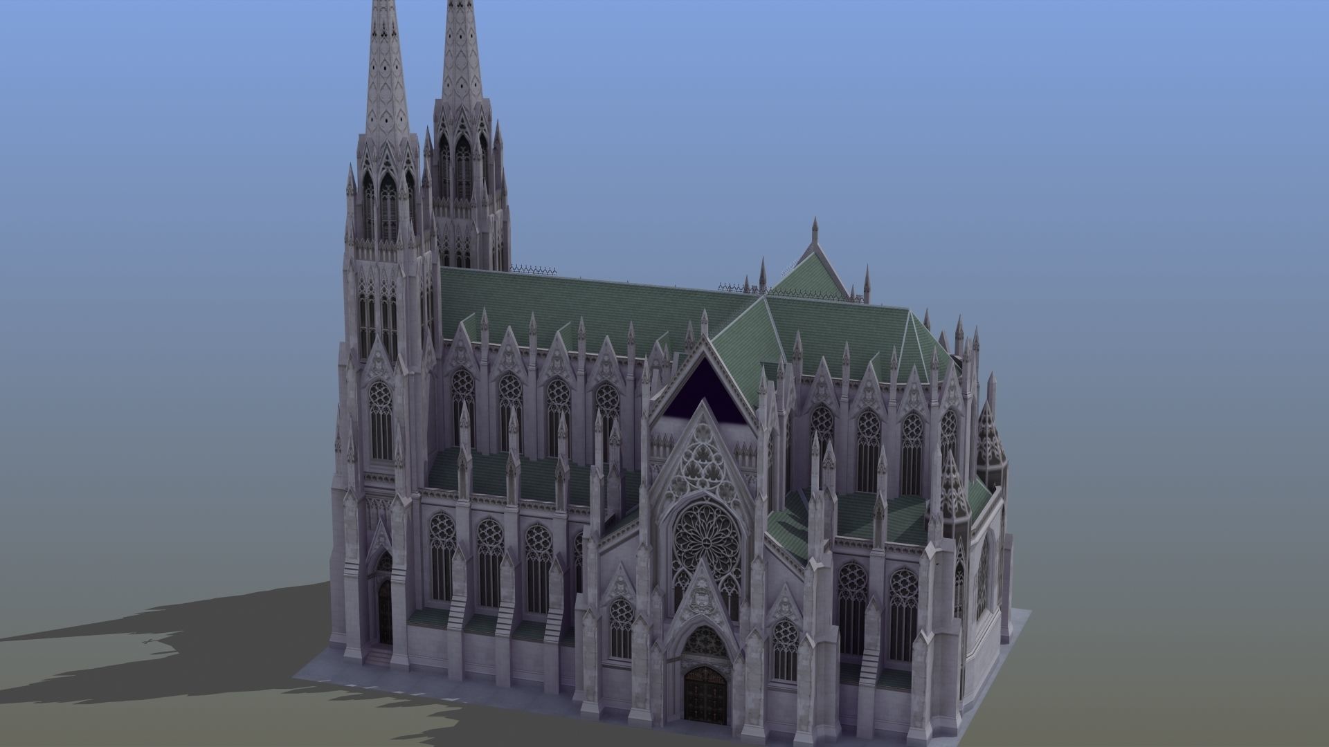 Saint Patricks Cathedral NY 3D model_14