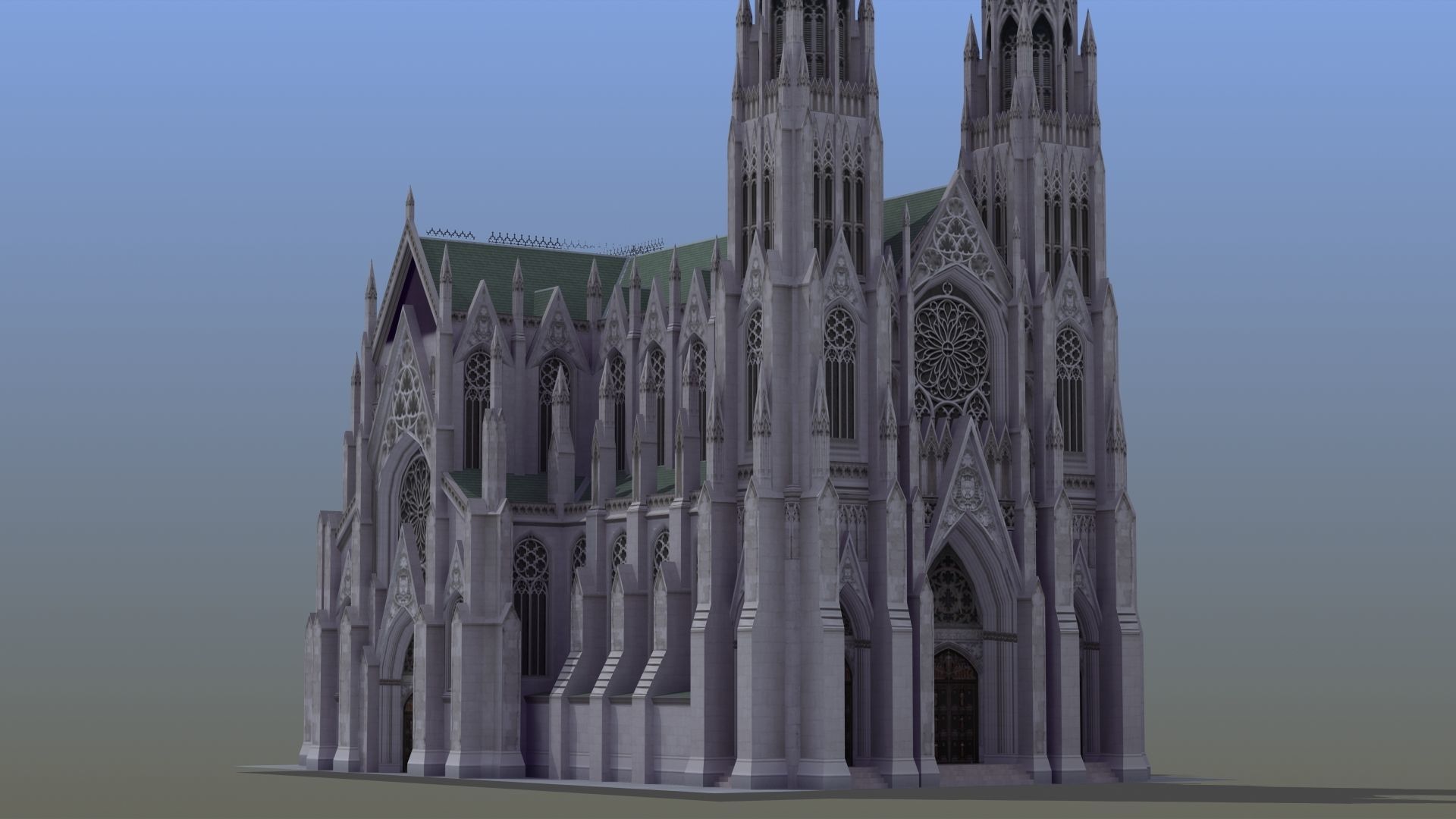 Saint Patricks Cathedral NY 3D model_9