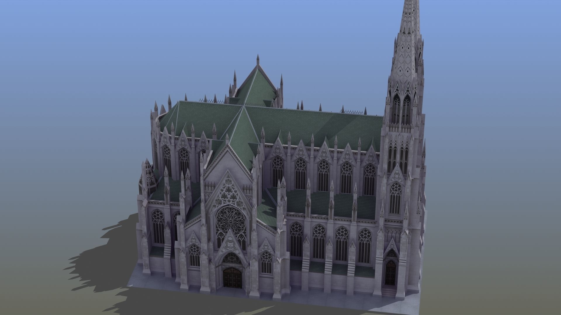 Saint Patricks Cathedral NY 3D model_48