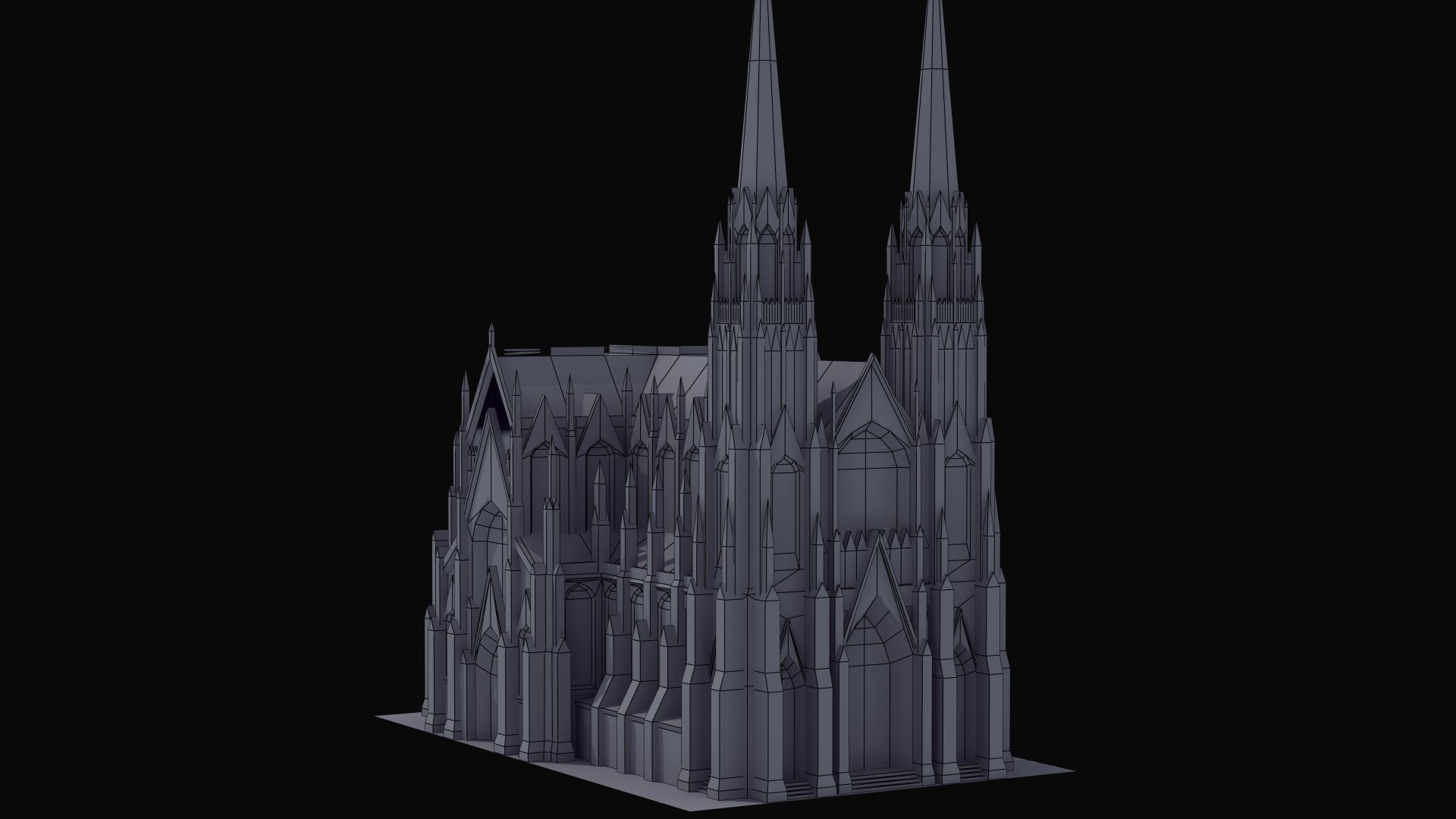 Saint Patricks Cathedral NY 3D model_30