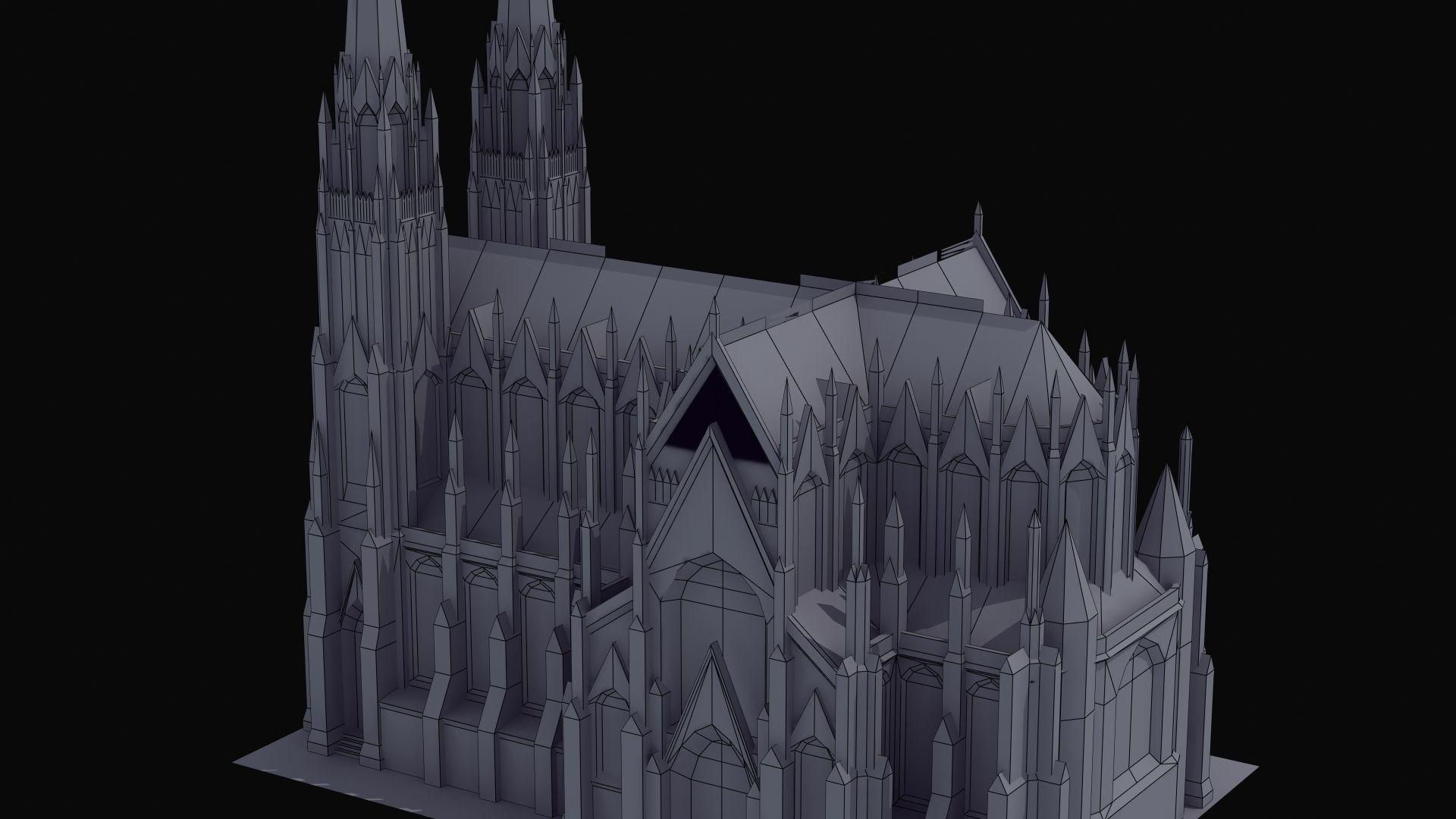 Saint Patricks Cathedral NY 3D model_35