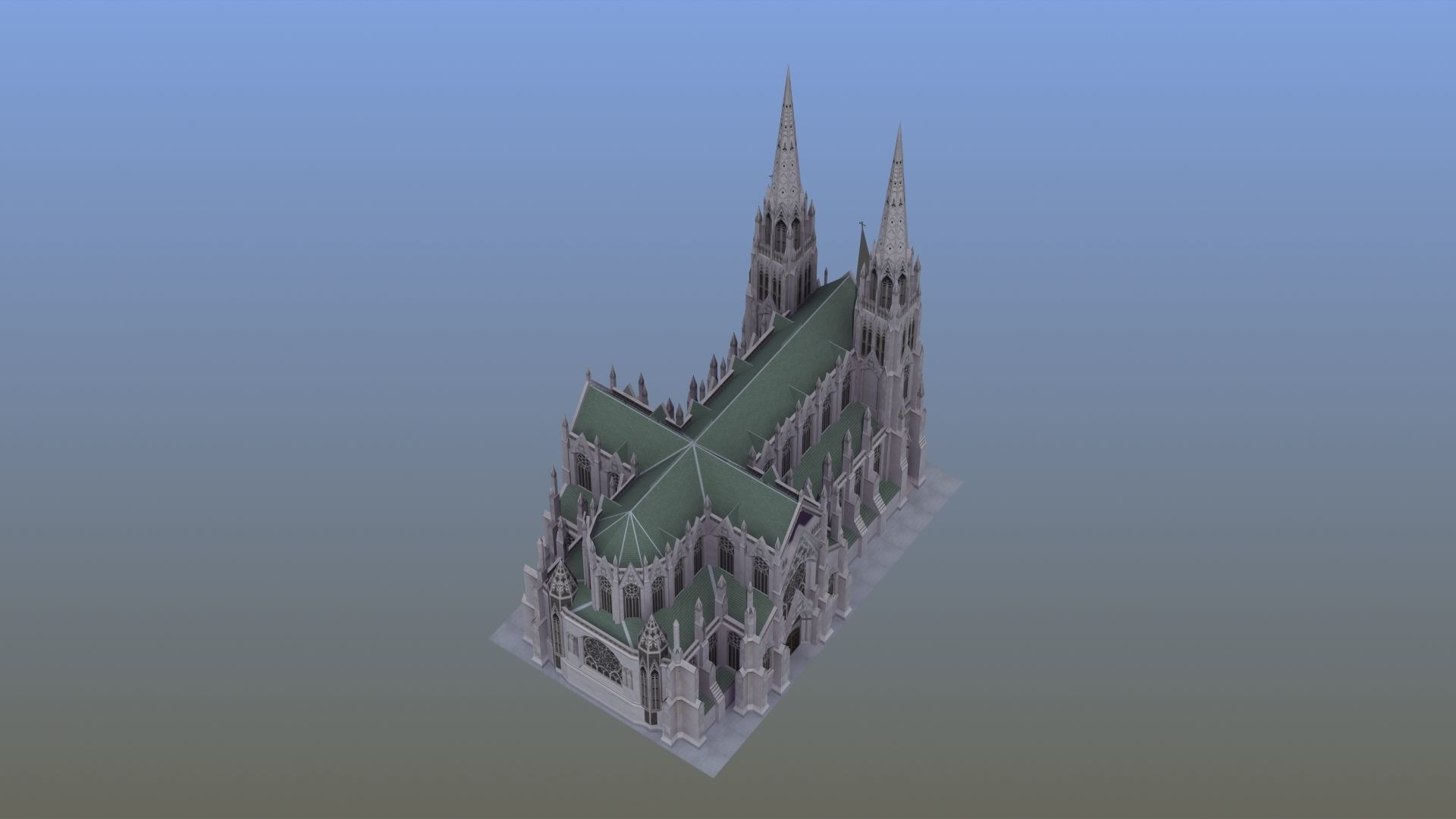 Saint Patricks Cathedral NY 3D model_21