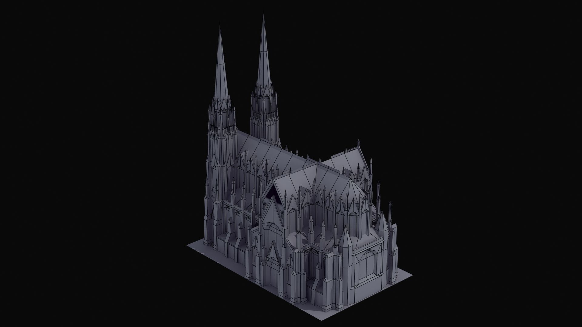 Saint Patricks Cathedral NY 3D model_24